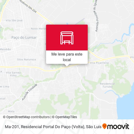 Ma-201, Residencial Portal Do Paço (Volta) mapa