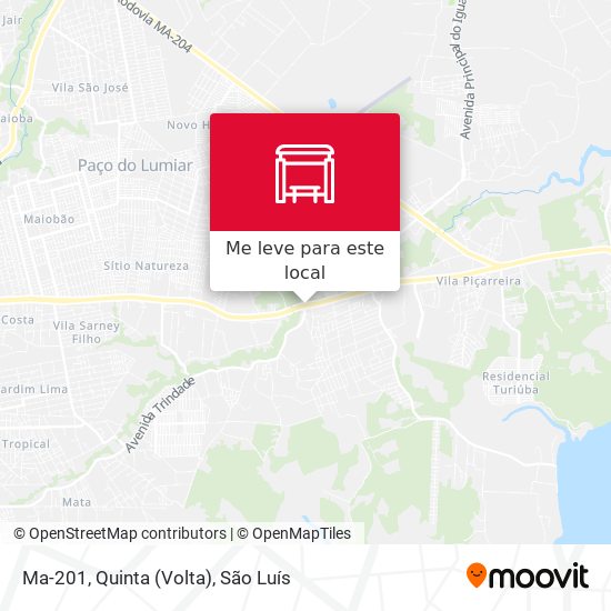 Ma-201, Quinta (Volta) mapa