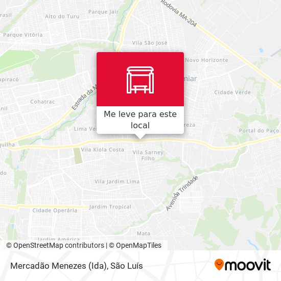 Mercadão Menezes (Ida) mapa