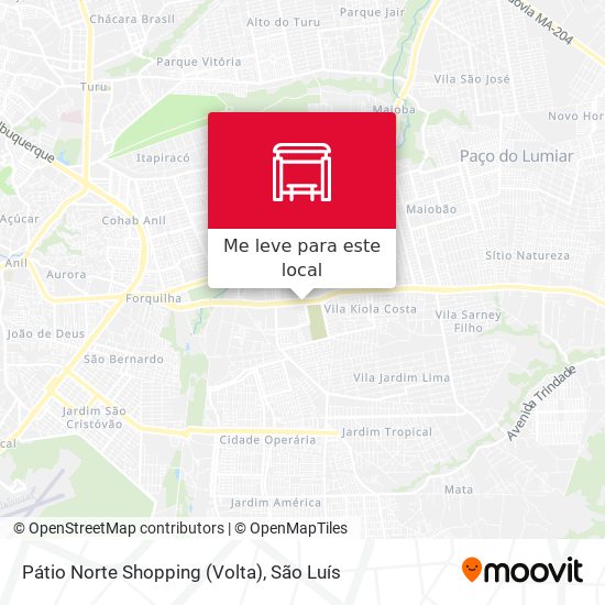 Pátio Norte Shopping (Volta) mapa