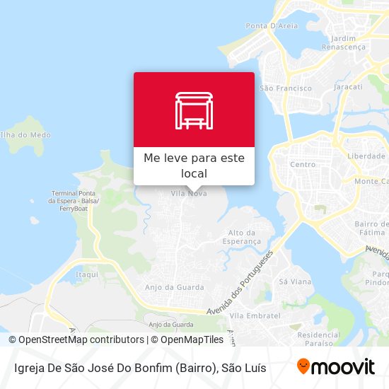 Igreja De São José Do Bonfim (Bairro) mapa