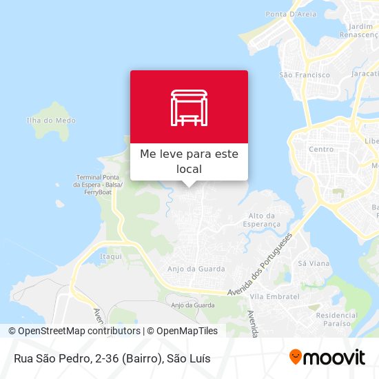 Rua São Pedro, 2-36 (Bairro) mapa