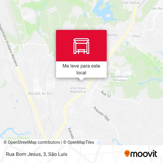 Rua Bom Jesus, 3 mapa