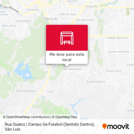 Rua Quatro | Campo De Futebol (Sentido Centro) mapa