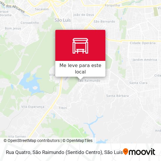 Rua Quatro, São Raimundo (Sentido Centro) mapa