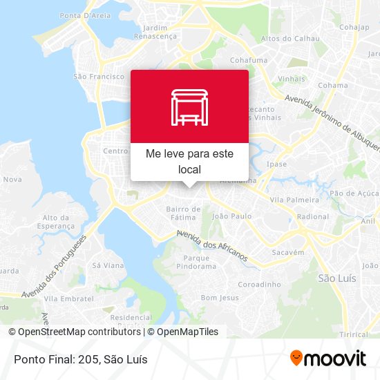Ponto Final: 205 mapa