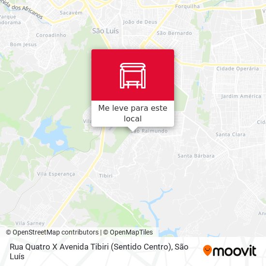 Rua Quatro X Avenida Tibiri (Sentido Centro) mapa