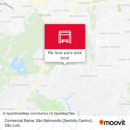 Comercial Rame, São Raimundo (Sentido Centro) mapa