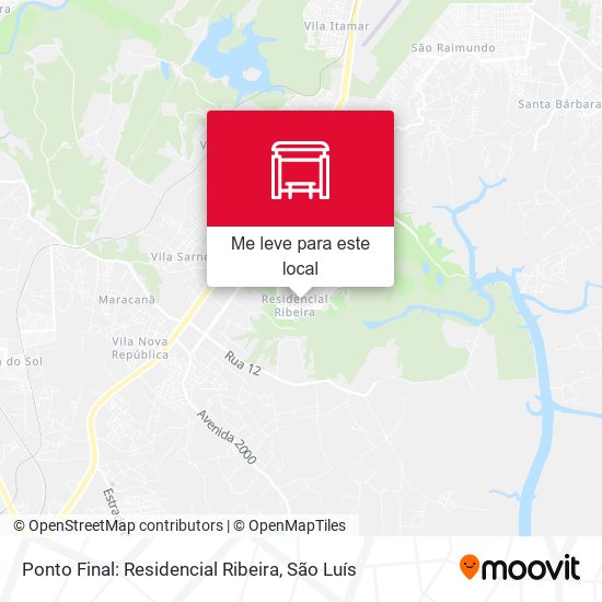 Ponto Final: Residencial Ribeira mapa