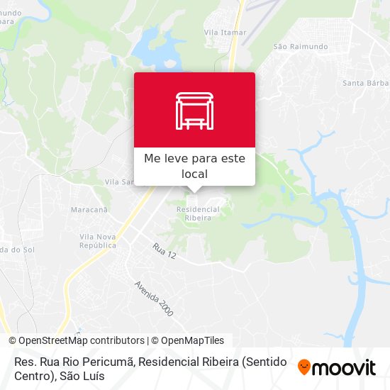 Res. Rua Rio Pericumã, Residencial Ribeira (Sentido Centro) mapa