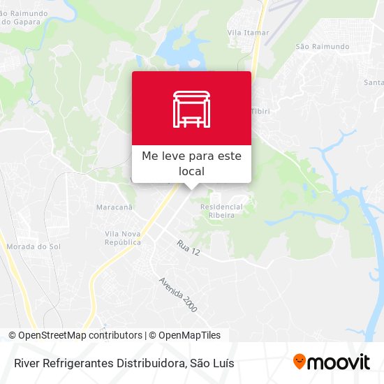 River Refrigerantes Distribuidora mapa