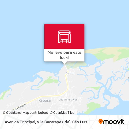 Avenida Principal, Vila Cacarape (Ida) mapa