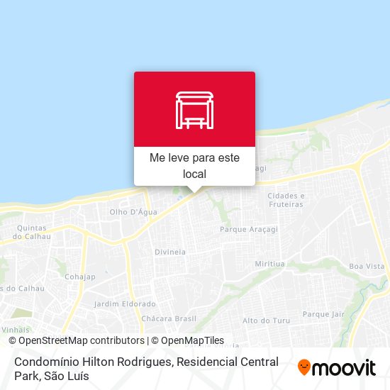 Condomínio Hilton Rodrigues, Residencial Central Park mapa