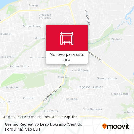 Grêmio Recreativo Leão Dourado (Sentido Forquilha) mapa