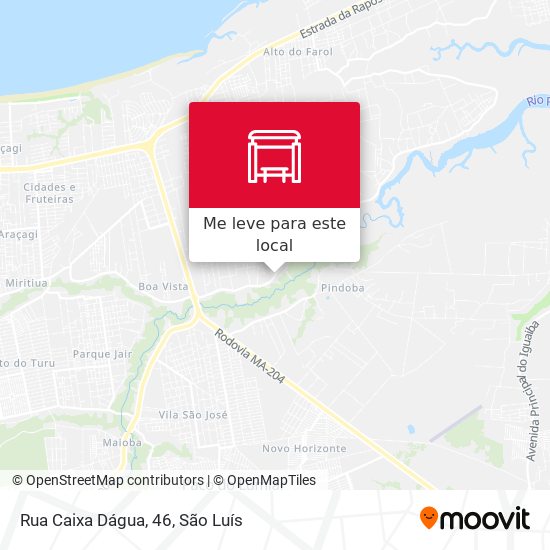 Rua Caixa Dágua, 46 mapa