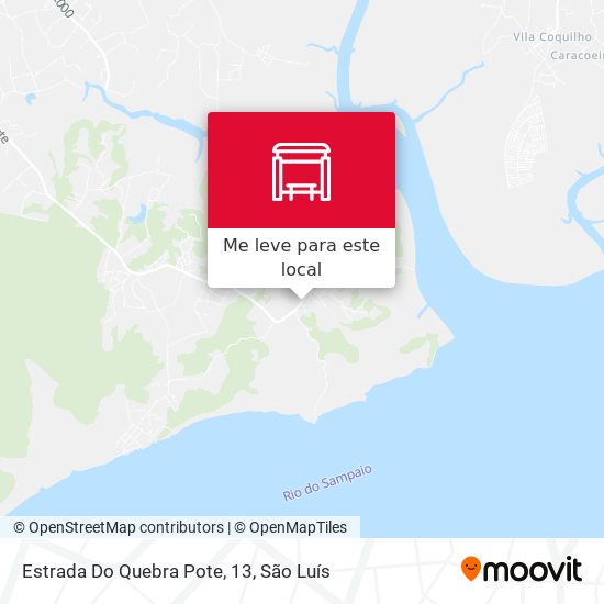 Estrada Do Quebra Pote, 13 mapa
