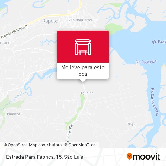 Estrada Para Fábrica, 15 mapa