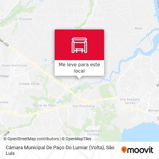 Câmara Municipal De Paço Do Lumiar (Volta) mapa