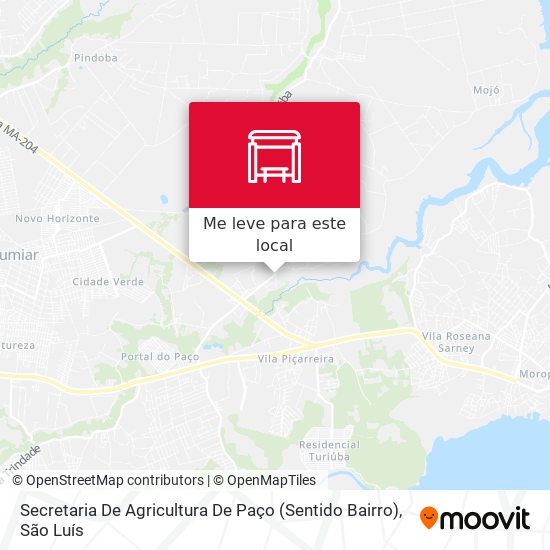 Secretaria De Agricultura De Paço (Sentido Bairro) mapa