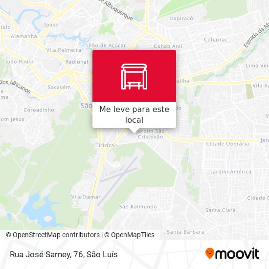 Rua José Sarney, 76 mapa