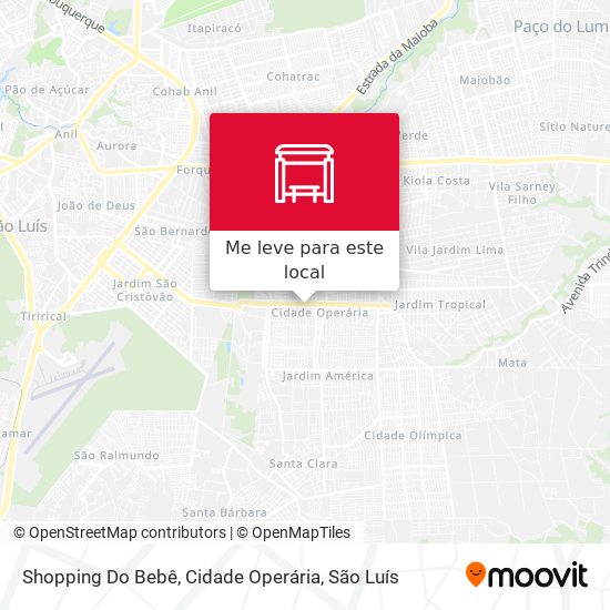 Shopping Do Bebê, Cidade Operária mapa