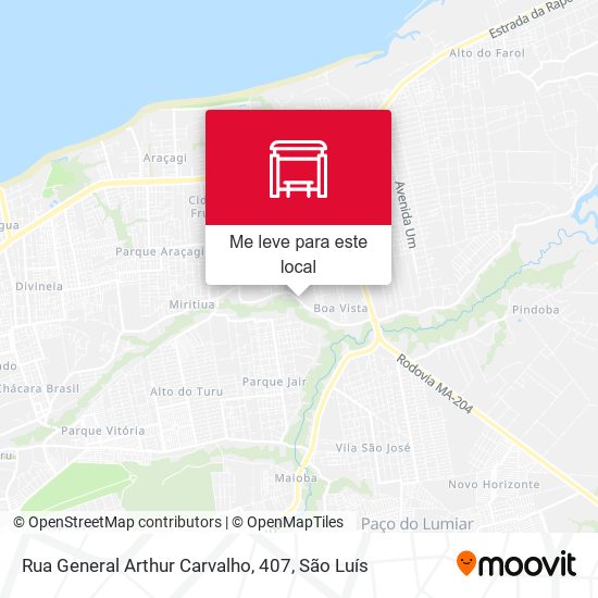 Rua General Arthur Carvalho, 407 mapa