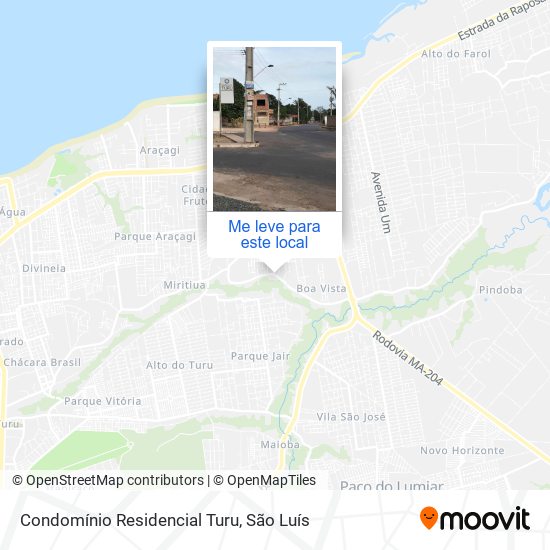 Condomínio Residencial Turu mapa