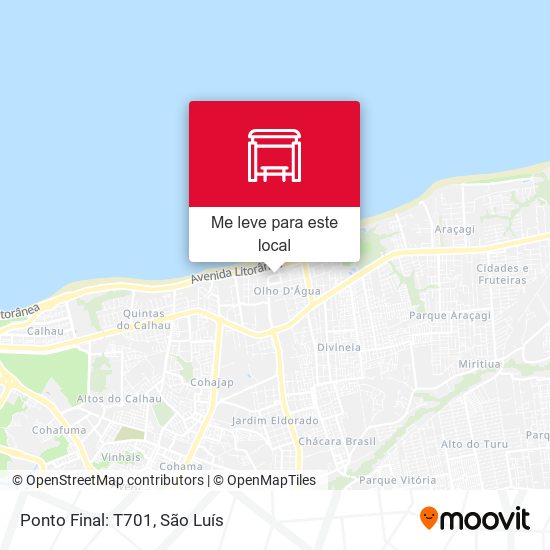 Ponto Final: T701 mapa