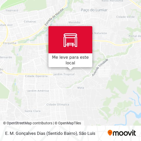 E. M. Gonçalves Dias (Sentido Bairro) mapa