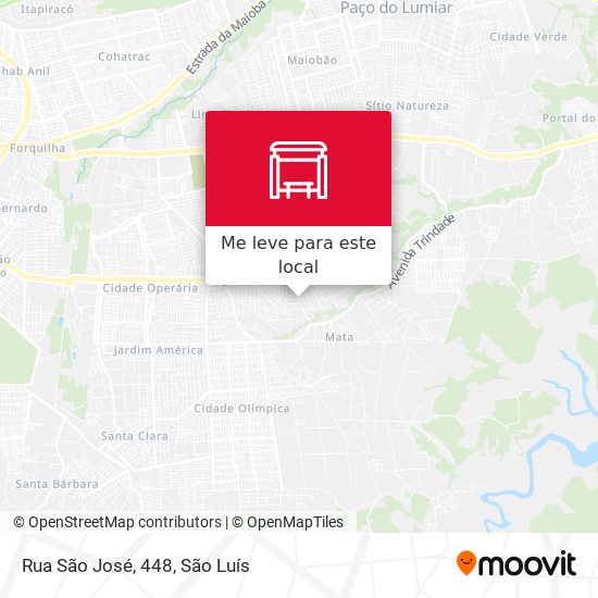 Rua São José, 448 mapa