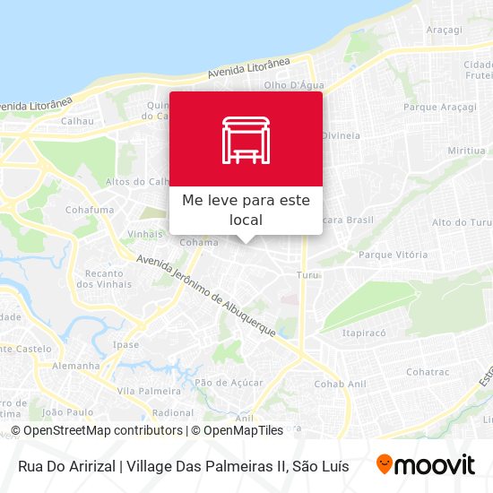 Rua Do Aririzal | Village Das Palmeiras II mapa