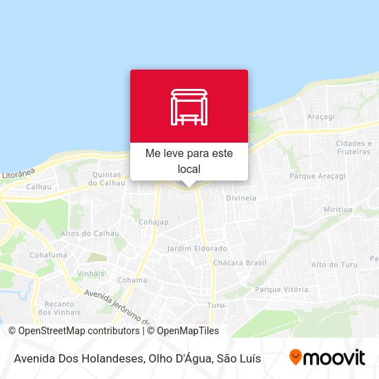 Avenida Dos Holandeses, Olho D'Água mapa