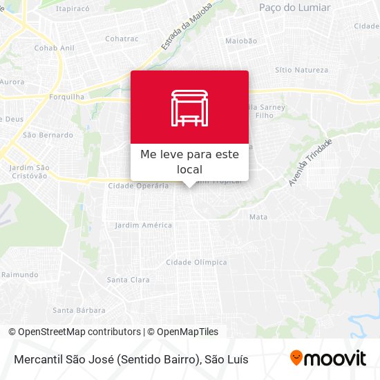 Mercantil São José (Sentido Bairro) mapa