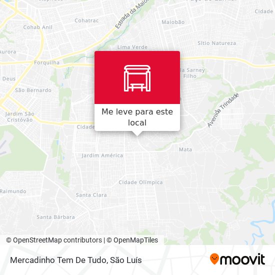 Mercadinho Tem De Tudo mapa