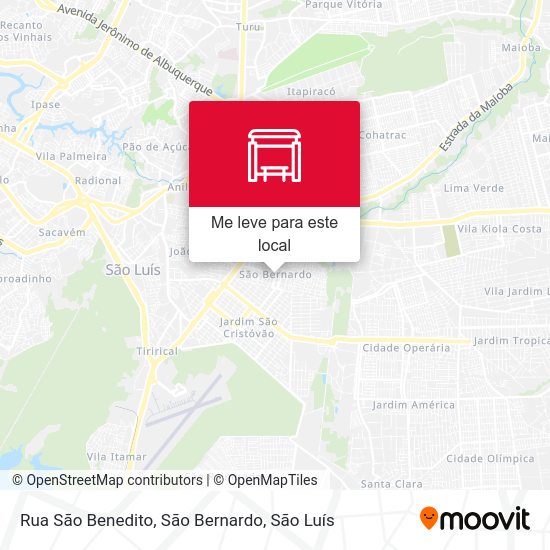 Rua São Benedito, São Bernardo mapa