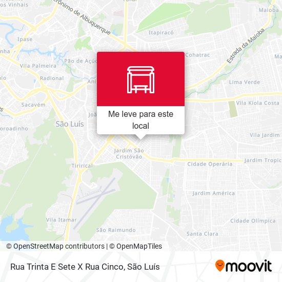 Rua Trinta E Sete X Rua Cinco mapa