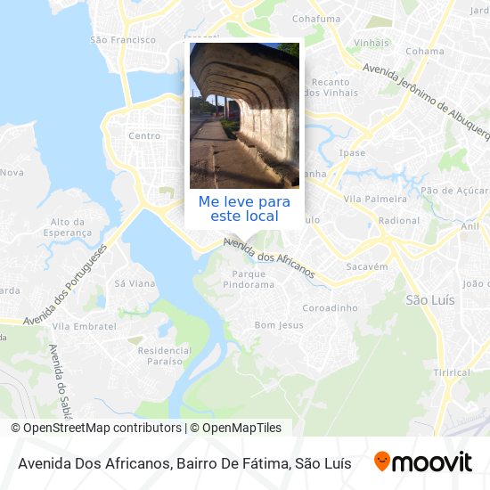 Avenida Dos Africanos, Bairro De Fátima mapa