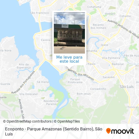 Ecoponto - Parque Amazonas (Sentido Bairro) mapa