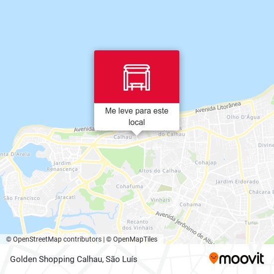 Golden Shopping Calhau mapa