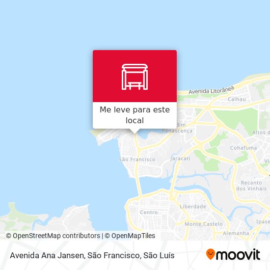 Avenida Ana Jansen, São Francisco mapa