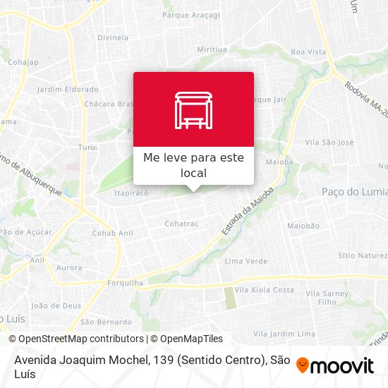 Avenida Joaquim Mochel, 139 (Sentido Centro) mapa