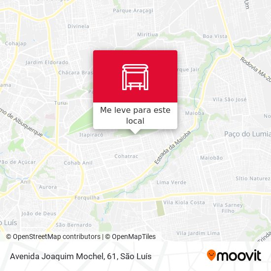 Avenida Joaquim Mochel, 61 mapa