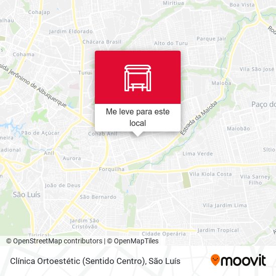 Clínica Ortoestétic (Sentido Centro) mapa