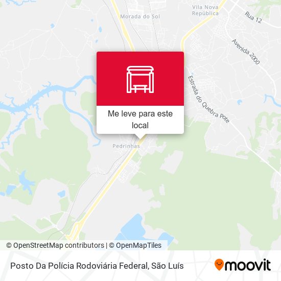 Posto Da Polícia Rodoviária Federal mapa
