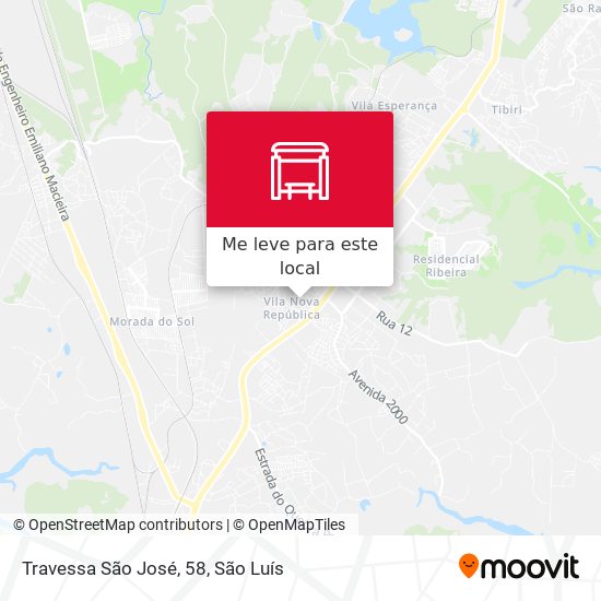 Travessa São José, 58 mapa