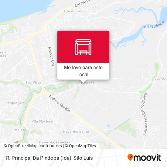 R. Principal Da Pindoba (Ida) mapa