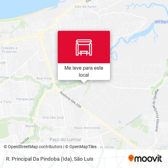 R. Principal Da Pindoba (Ida) mapa
