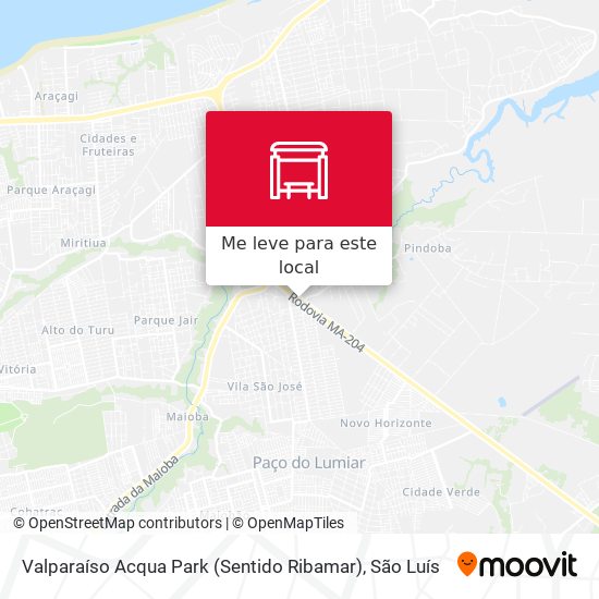 Valparaíso Acqua Park (Sentido Ribamar) mapa