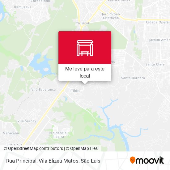 Rua Principal, Vila Elizeu Matos mapa