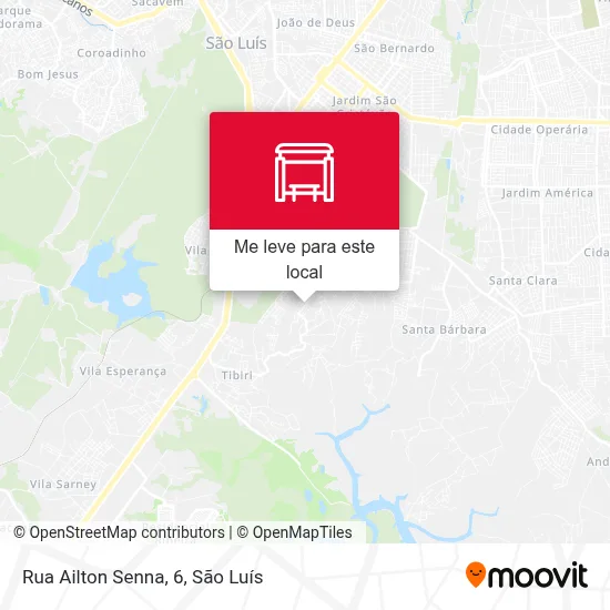 Rua Ailton Senna, 6 mapa